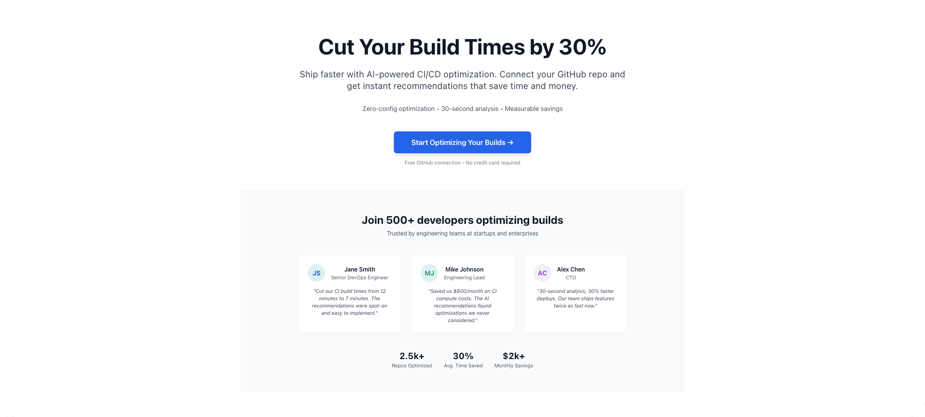 BuildFlow screenshot